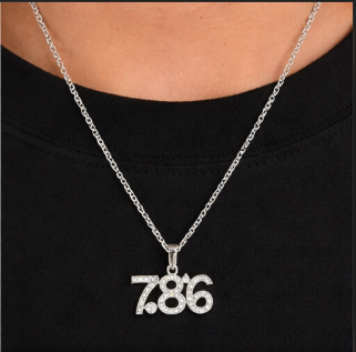 Elegant 786 Crystal Pendant Necklace – Unisex Trendy Jewelry