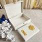 Off White Velvet QURAN Box
