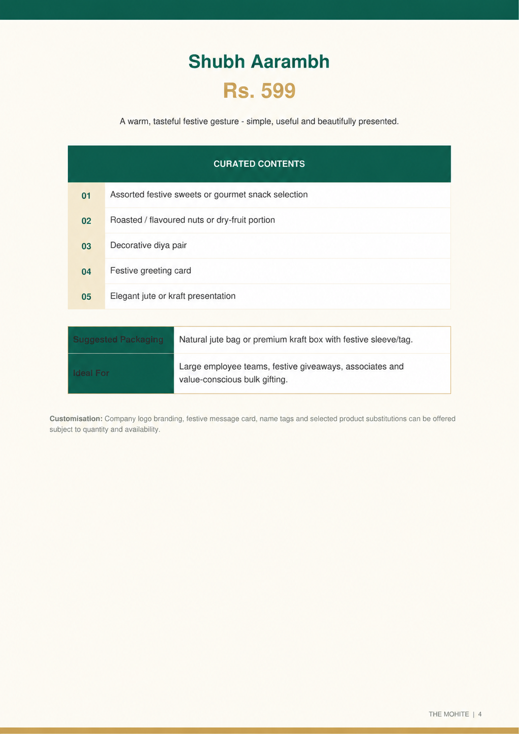 The Mohite Diwali gifting catalogue, page 4 of 8